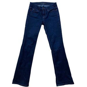Joe's Womens Jeans 24 Dark Wash Denim Bootcut Low Rise Solid Classic Designer